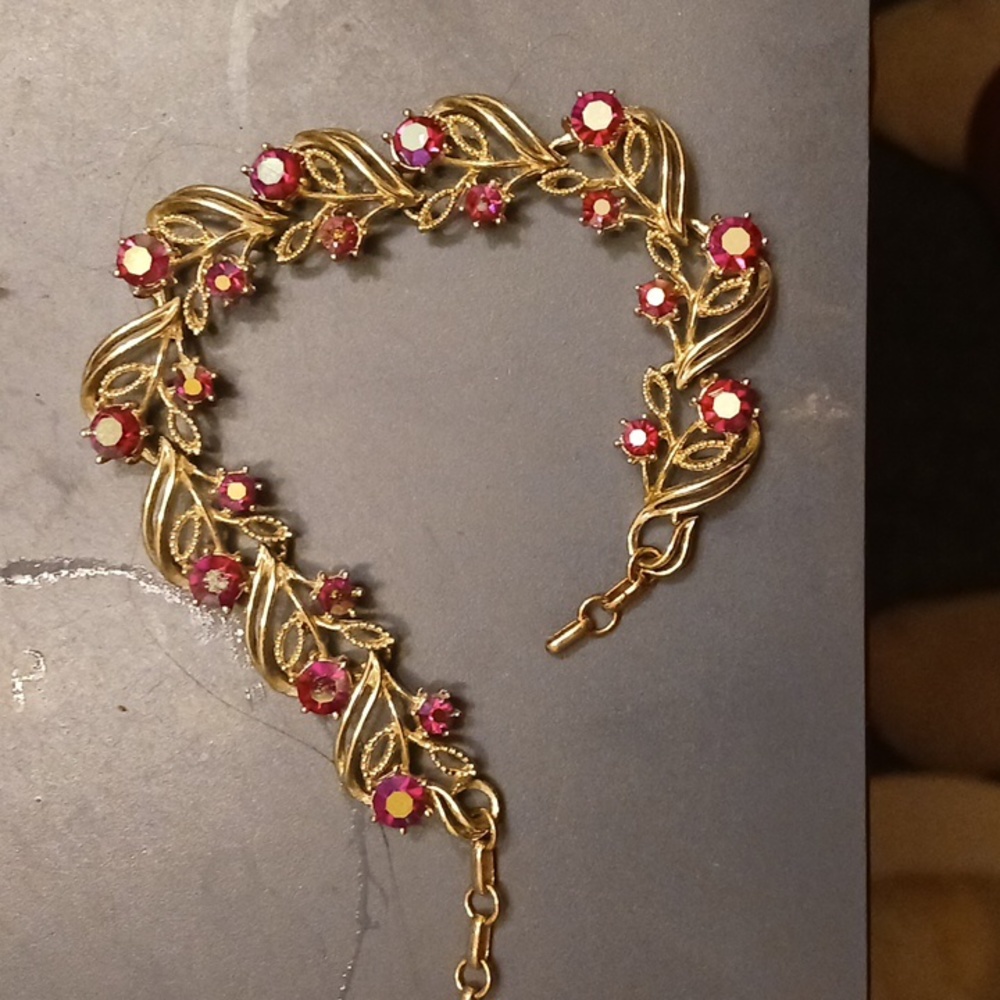 Vibrant colored bracelet extra long chain